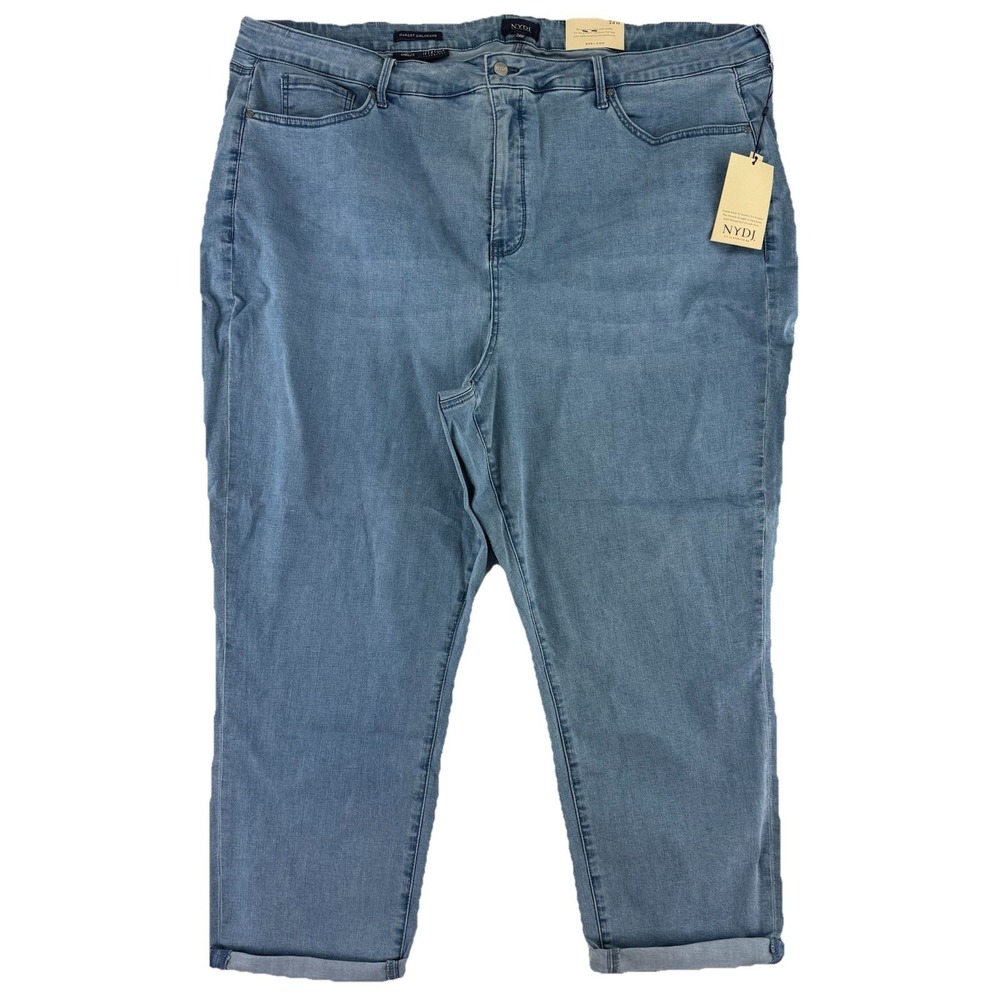 NYDJ Margot Girlfriend Kingston Denim Jeans Size 24W‎ Blue Cool Embrace